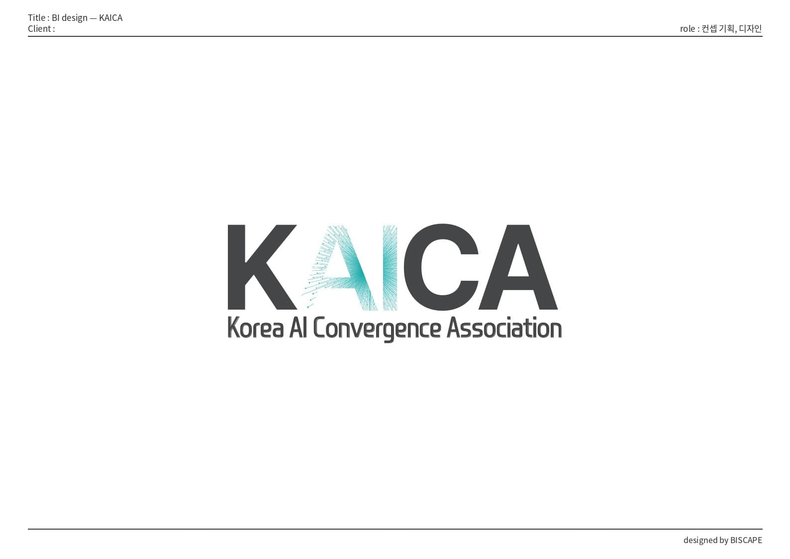BI 디자인 — KAICA